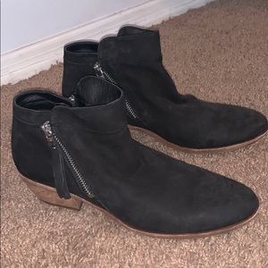 Black Suede Ankle Booties